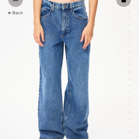 Natasha Zinko wide leg geans Natasha Zinko high-rise wide-leg